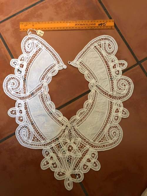 Battenberg lace collar